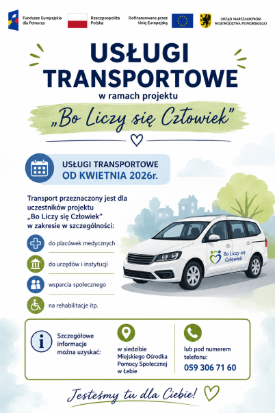 Plakat - usługi transportowe